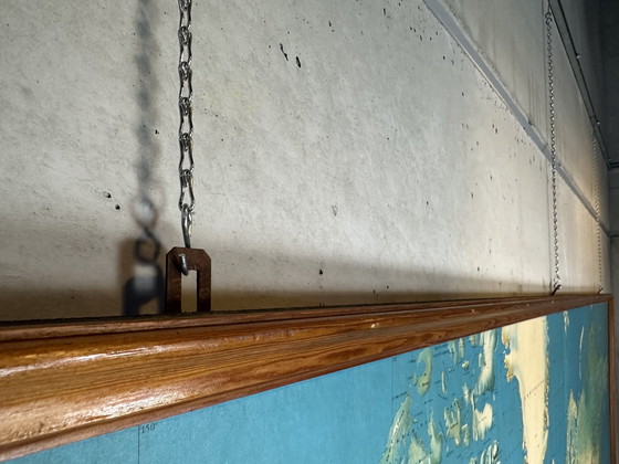 Image 1 of Mappa vintage XXL delle vie aeree Air France - anni '70