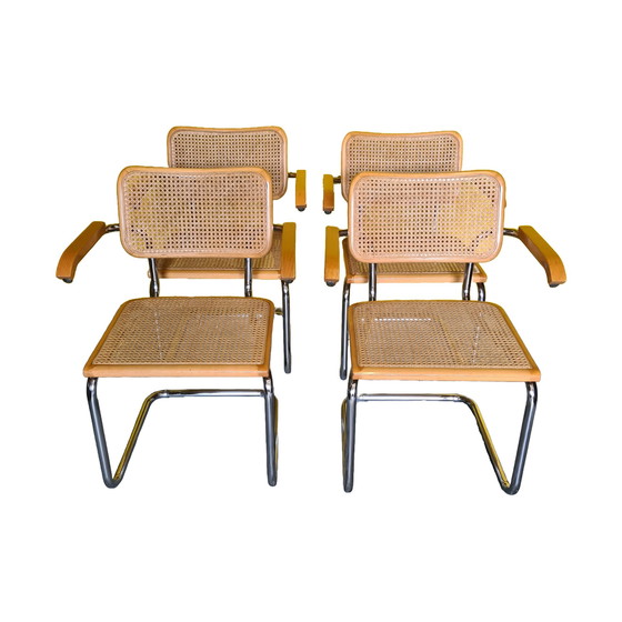 Image 1 of Fauteuils de Marvel Breuer pour Cesca Italy, de 1990