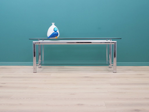 Glass Coffee Table, Danish Design, 1970S, Production: Denmark