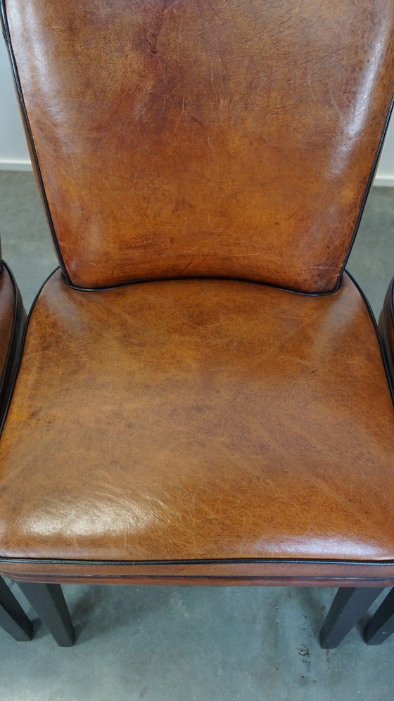 Image 1 of 4 X Sheep Leather Dining Chair