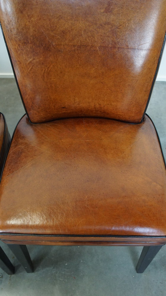 Image 1 of 4 X Sheep Leather Dining Chair