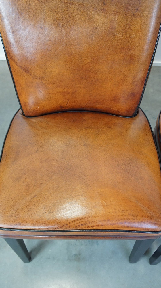 Image 1 of 4 X Sheep Leather Dining Chair