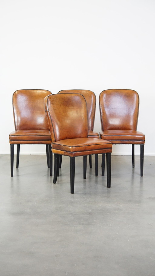 4 X Sheep Leather Dining Chair