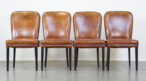 4 X Sheep Leather Dining Chair