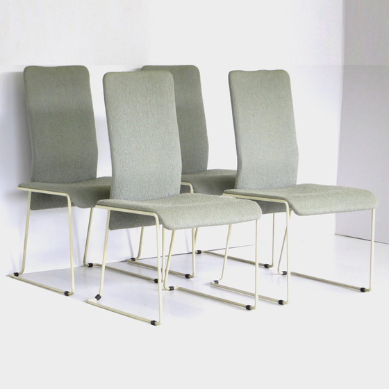 Image 1 of Ensemble de 4 chaises de salle à manger de style post-moderne