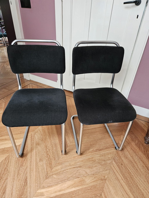 2x Dutch Originals Brothers van der Stroom Gispen 101 chairs