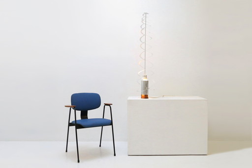 Rara escultura cinética de luz en espiral de Werner Epstein, 1972