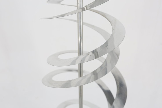 Image 1 of Rara escultura cinética de luz en espiral de Werner Epstein, 1972