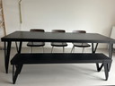 Mesa de comedor y banco funcionales Lloyd