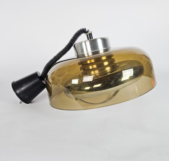 Image 1 of Herda - Pendant lamp - Space Age - acrylic - aluminum - Holland - 1970's