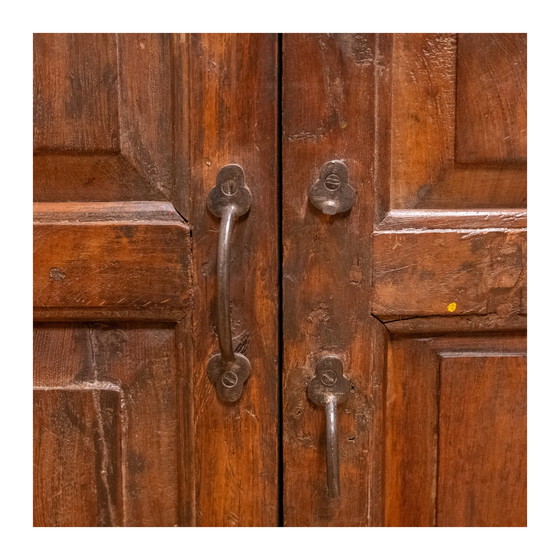 Image 1 of Indian cabinet in dark brown