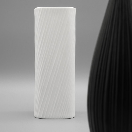 Image 1 of Rosenthal Studio Line Bisque Porcelain Vase Duo Werner Schreib & Martin Freyer 