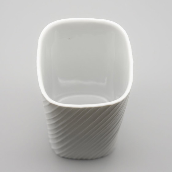 Image 1 of Rosenthal Studio Line Bisque Porcelain Vase Duo Werner Schreib & Martin Freyer 