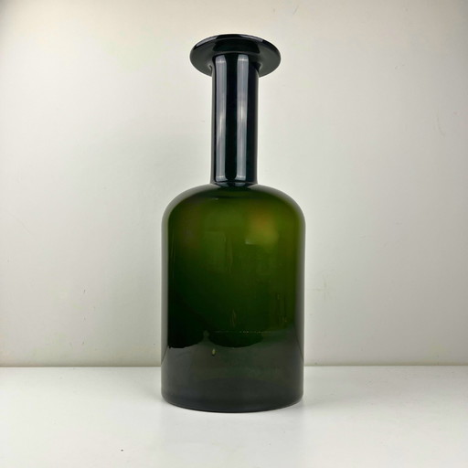 Otto Brauer 'Gulvase' olive green - Kastrup Holmegaard