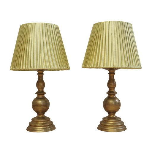 Set Of Two Bedside Lamps, Danish Design, 1970S, Production: Denmark