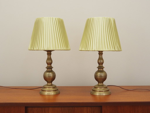 Set Of Two Bedside Lamps, Danish Design, 1970S, Production: Denmark