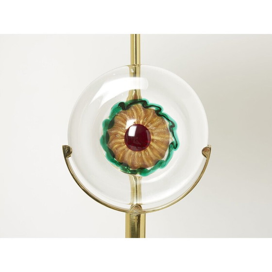 Image 1 of Pair of vintage lamps in murano glass and brass, Italy 1970