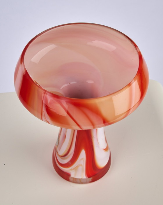 Image 1 of Vintage Carlo Moretti opal glass vase 70S