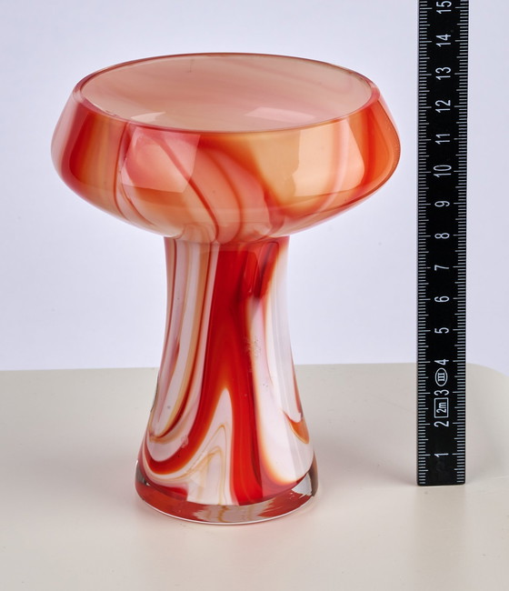 Image 1 of Vintage Carlo Moretti opal glass vase 70S