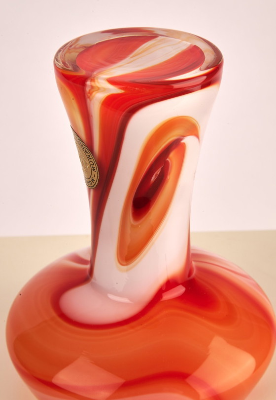 Image 1 of Vintage Carlo Moretti opal glass vase 70S