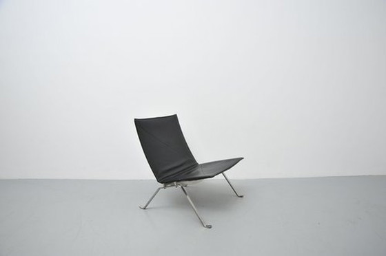 Image 1 of Poul Kjærholm Pk22 Armchair In Black For Fritz Hansen 1950