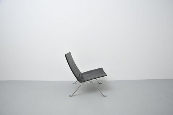 Image 1 of Poul Kjærholm Pk22 Armchair In Black For Fritz Hansen 1950