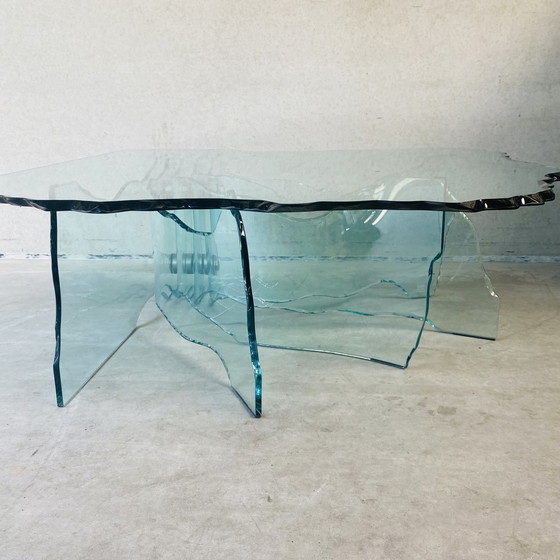 Image 1 of Fiam Italia "Shell" design coffee table Danny Lane, Italy 1988