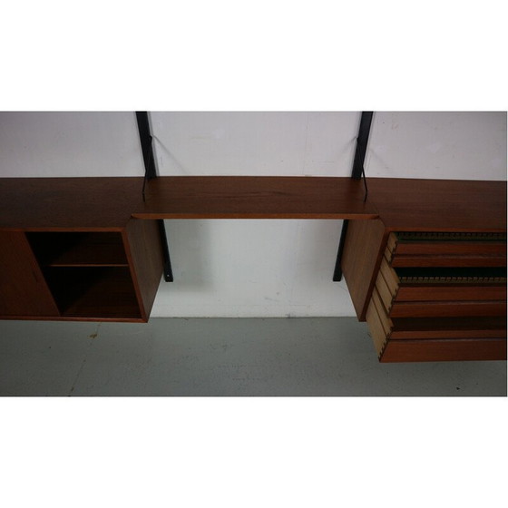 Image 1 of Vintage teak wall unit by Poul Cadovius for Cado, Denmark 1960