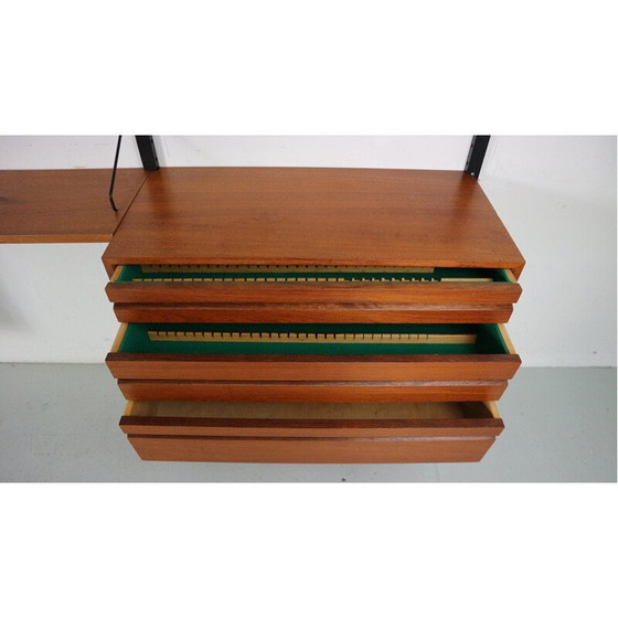 Image 1 of Vintage teak wall unit by Poul Cadovius for Cado, Denmark 1960