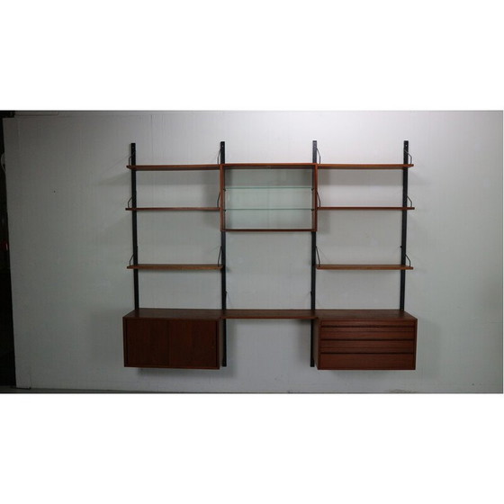 Image 1 of Vintage teak wall unit by Poul Cadovius for Cado, Denmark 1960