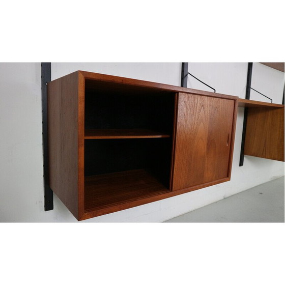 Image 1 of Vintage teak wall unit by Poul Cadovius for Cado, Denmark 1960