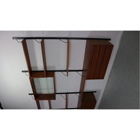 Image 1 of Vintage teak wall unit by Poul Cadovius for Cado, Denmark 1960
