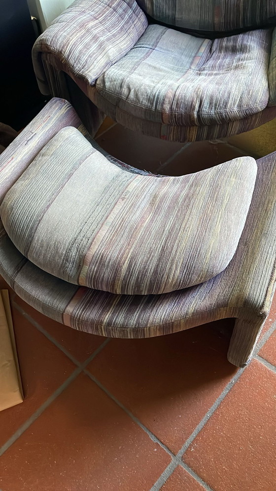 Image 1 of 3x Saporiti P60 - Fauteuil de Vittorio Introini