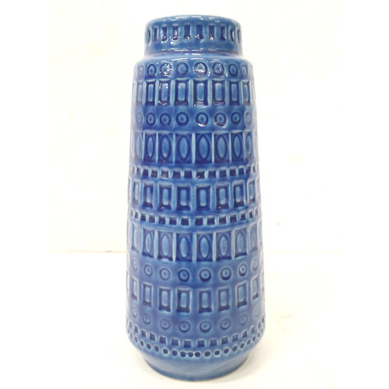 Image 1 of Large blue West Germany Scheurich vase Model 260-30