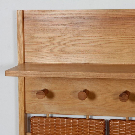 Image 1 of Vintage rattan coat rack for Uluv, Czechoslovakia 1960