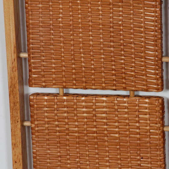 Image 1 of Vintage rattan coat rack for Uluv, Czechoslovakia 1960