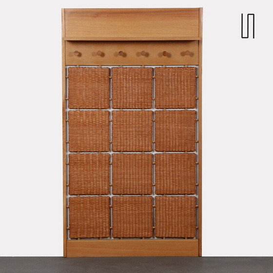 Image 1 of Vintage rattan coat rack for Uluv, Czechoslovakia 1960