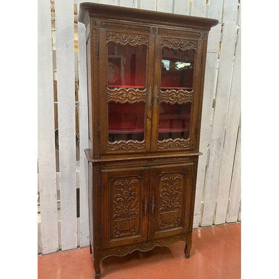 Image 1 of Vintage glazed sideboard in solid oakwood