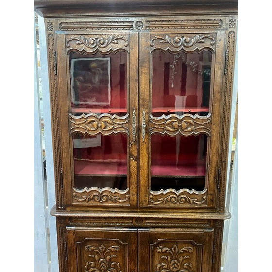 Image 1 of Vintage glazed sideboard in solid oakwood