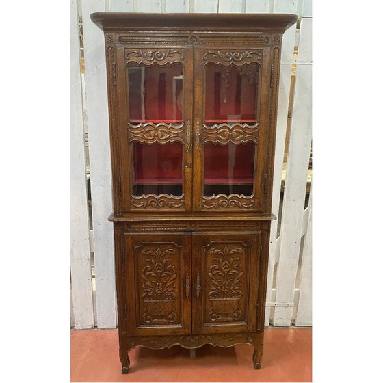 Image 1 of Vintage glazed sideboard in solid oakwood