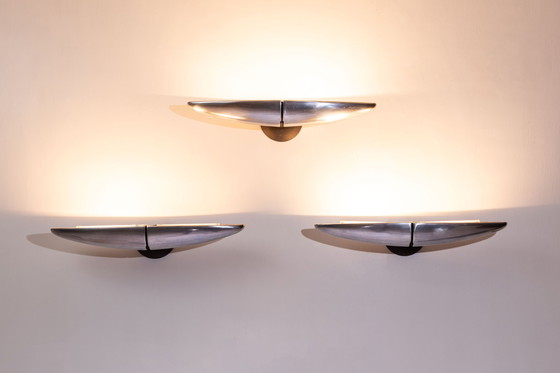 Image 1 of Set of Three Large Wall Lights by Blux