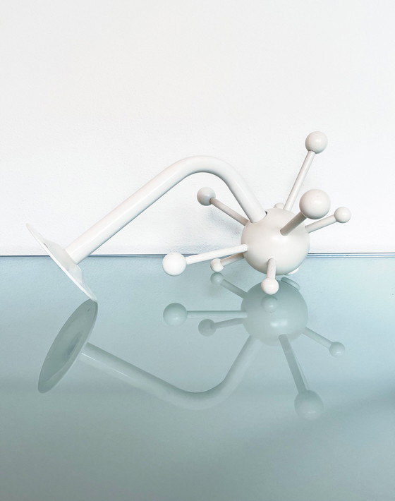 Image 1 of White Vintage Ikea Osvaldo Borsani Sputnik Sputnik Coat Rack