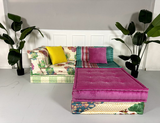 Roche Bobois Mah Jong Canapé design tissu Canapé fait main