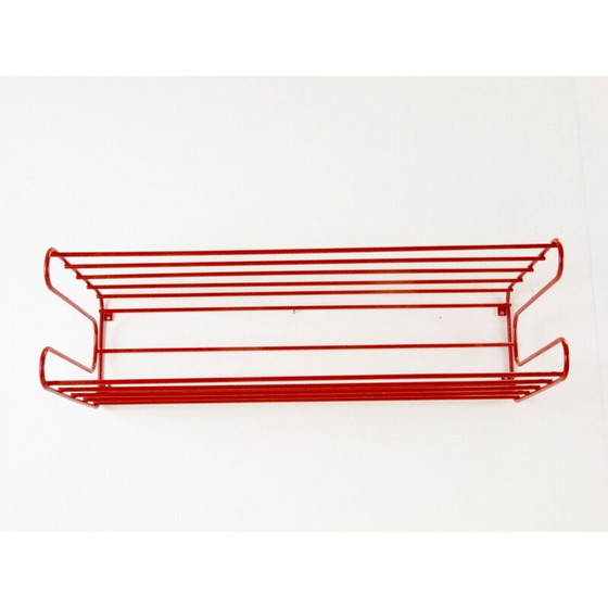 Image 1 of Appendiabiti da parete rosso vintage IKEA degli anni Ottanta in Memphis, Pilastro o Tomado anni '80