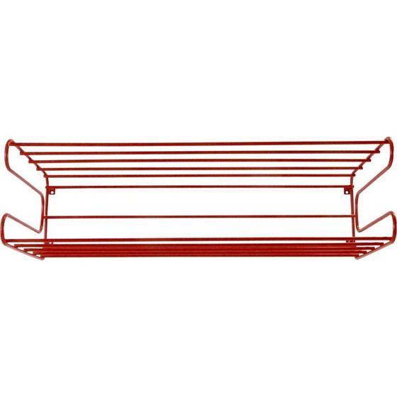 Image 1 of Appendiabiti da parete rosso vintage IKEA degli anni Ottanta in Memphis, Pilastro o Tomado anni '80