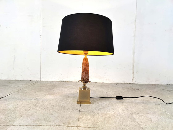 Image 1 of Lampada da tavolo vintage in mais francese, anni '70