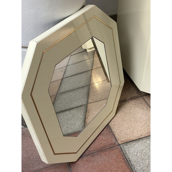 Image 1 of Coppia di cassettiere laccate e specchio vintage, 1980