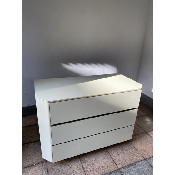 Image 1 of Coppia di cassettiere laccate e specchio vintage, 1980