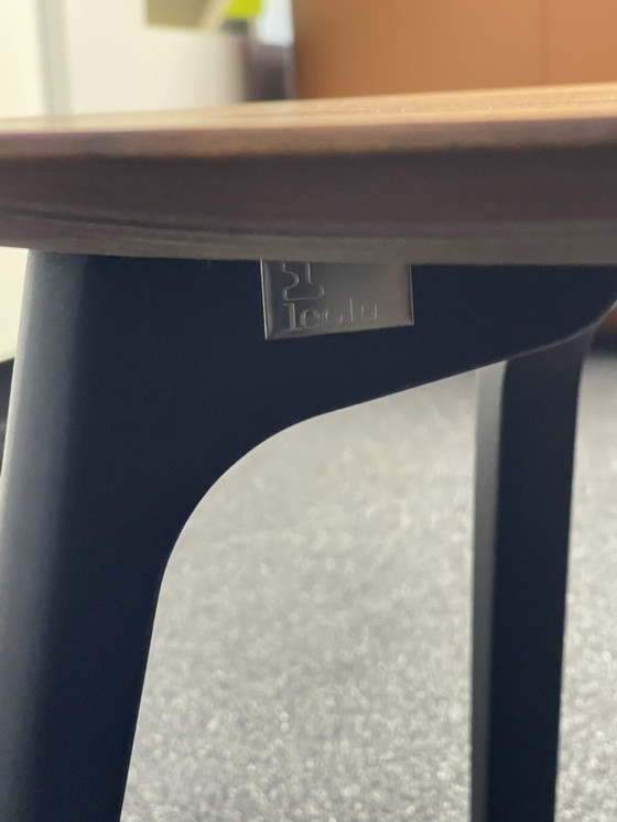 Image 1 of Juego de mesa de centro Leolux Rolan en nogal y cerámica