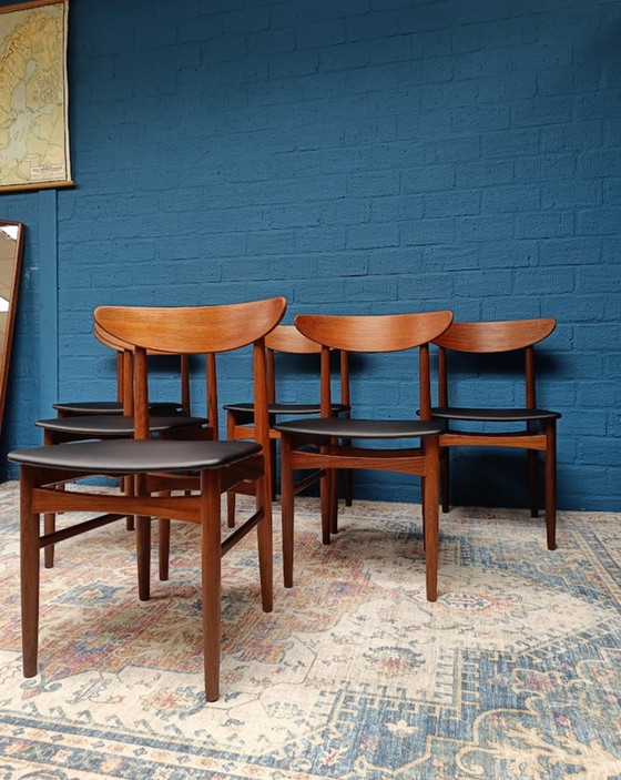 Image 1 of 6x Chaises Vintage Danish Design